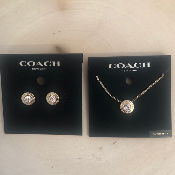 COACH Open Circle Strand Earrings and necklace 🆕 - Picture 5 of 8